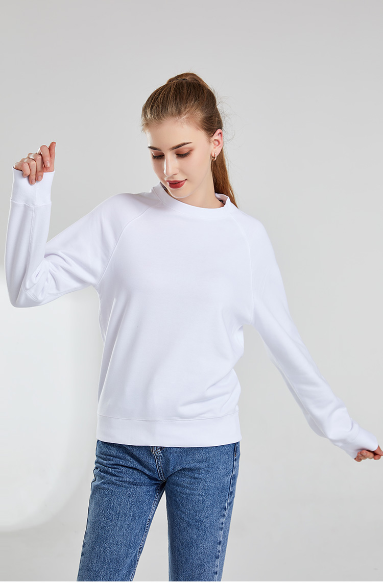 衛(wèi)衣定制  時尚衛(wèi)衣女士春季 白色舒適衛(wèi)衣